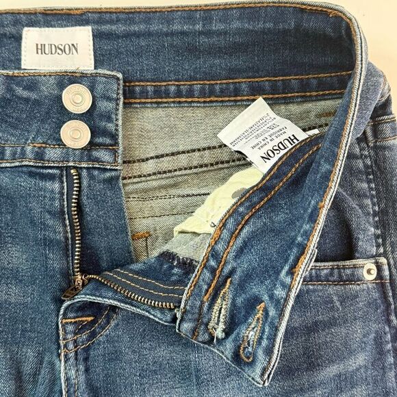 Hudson Signature Midrise Boot Cut Back Flap Jeans - Women’s US 26 - Picture 7 of 9